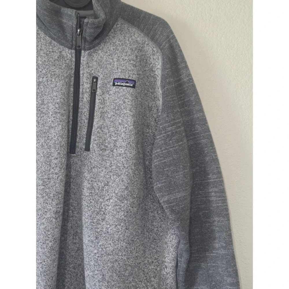 Patagonia Better Sweater 1/4 Zip Mens Large Forage Gray Pullover Outdoors